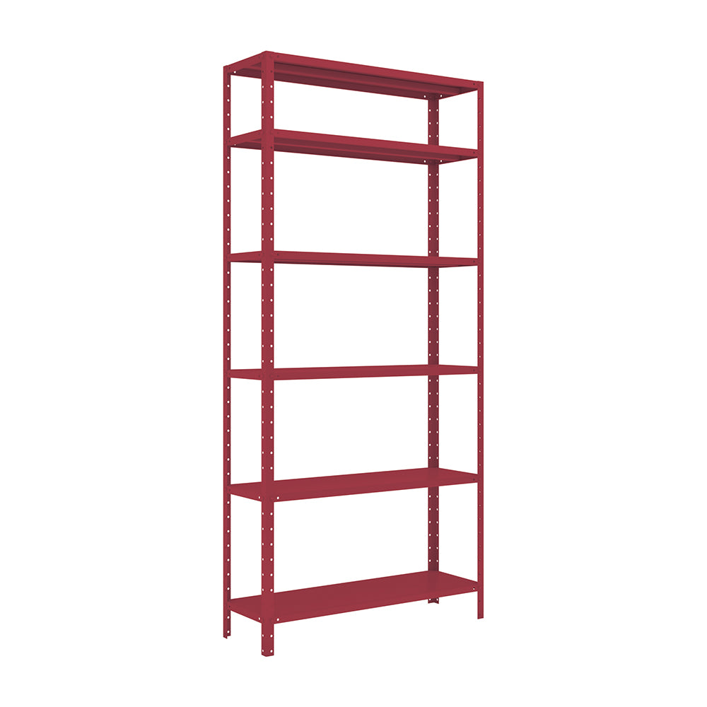 Estante de aço Leve Com 6 Prateleiras EDS-300 198cm x 90cm x 30cm Cores - W3 Smart