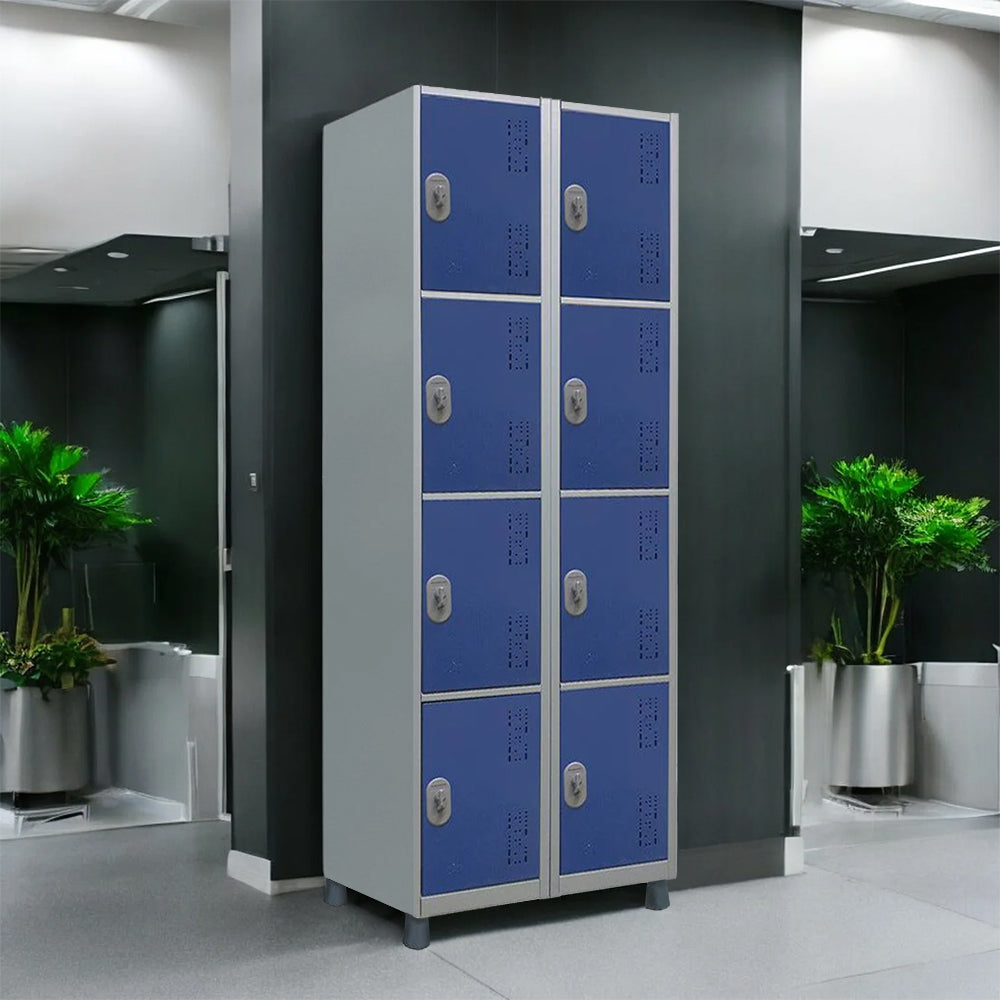 Roupeiro de Aço com 8 vãos pequenos Cores 190CM X 64,4CM X 35CM - W3