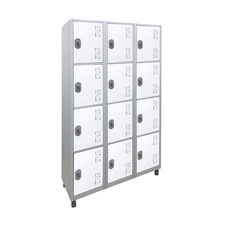 Roupeiro de Aço com 12 vãos pequenos Cores 190CM X 96,6CM X 35CM - W3