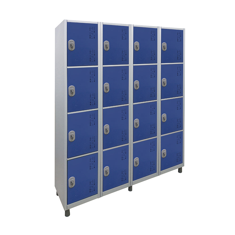 Roupeiro de Aço com 16 vãos pequenos Cores 190CM X 128,8CM X 35CM - W3