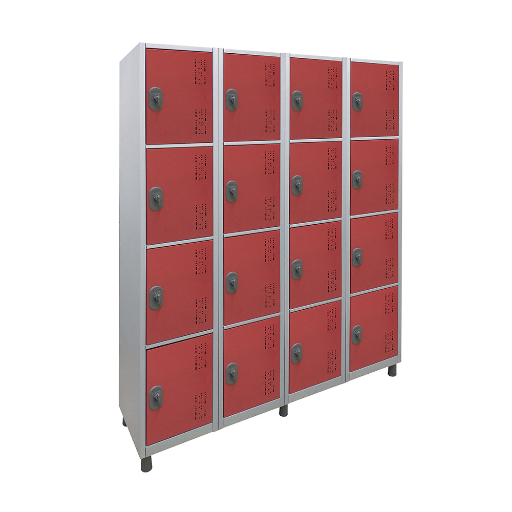 Roupeiro de Aço com 16 vãos pequenos Cores 190CM X 128,8CM X 35CM - W3