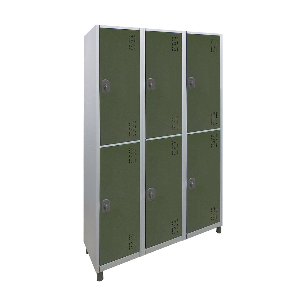 Roupeiro de Aço com 6 vãos grandes Cores 190CM X 96,6CM X 35CM - W3