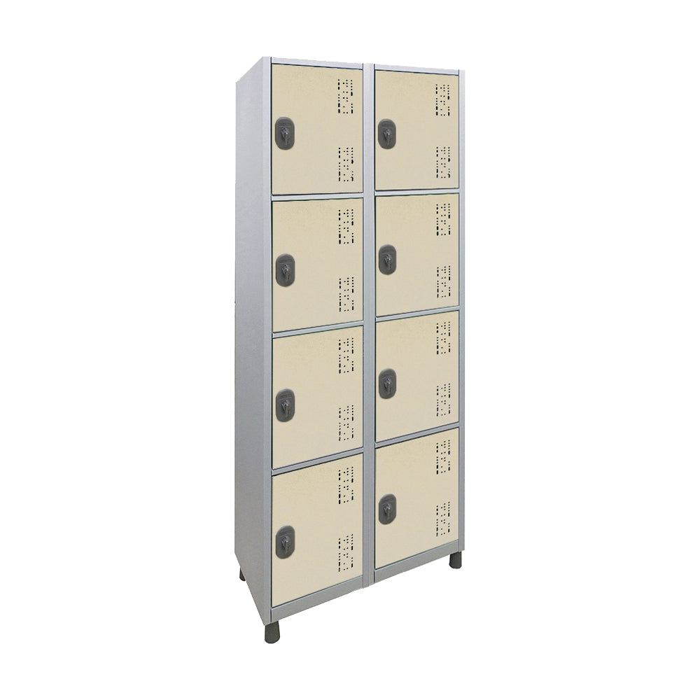 Roupeiro de Aço com 8 vãos pequenos Cores 190CM X 64,4CM X 35CM - W3