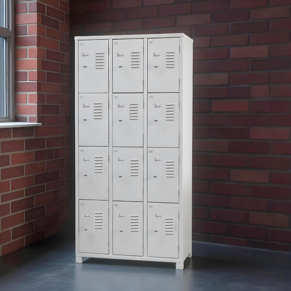 Roupeiro de aço com 12 vãos pequenos 196CM X 93CM X 36CM - Amapá