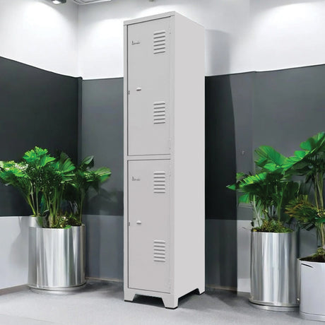 Roupeiro de aço com 02 vãos grandes 196CM X 33CM X 36CM - Amapá