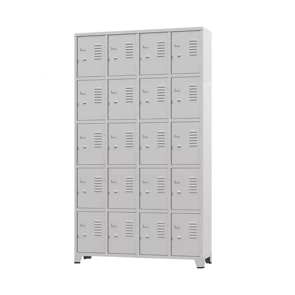 Roupeiro de aço com 20 vãos pequenos 196CM X123CM X36CM - Amapá