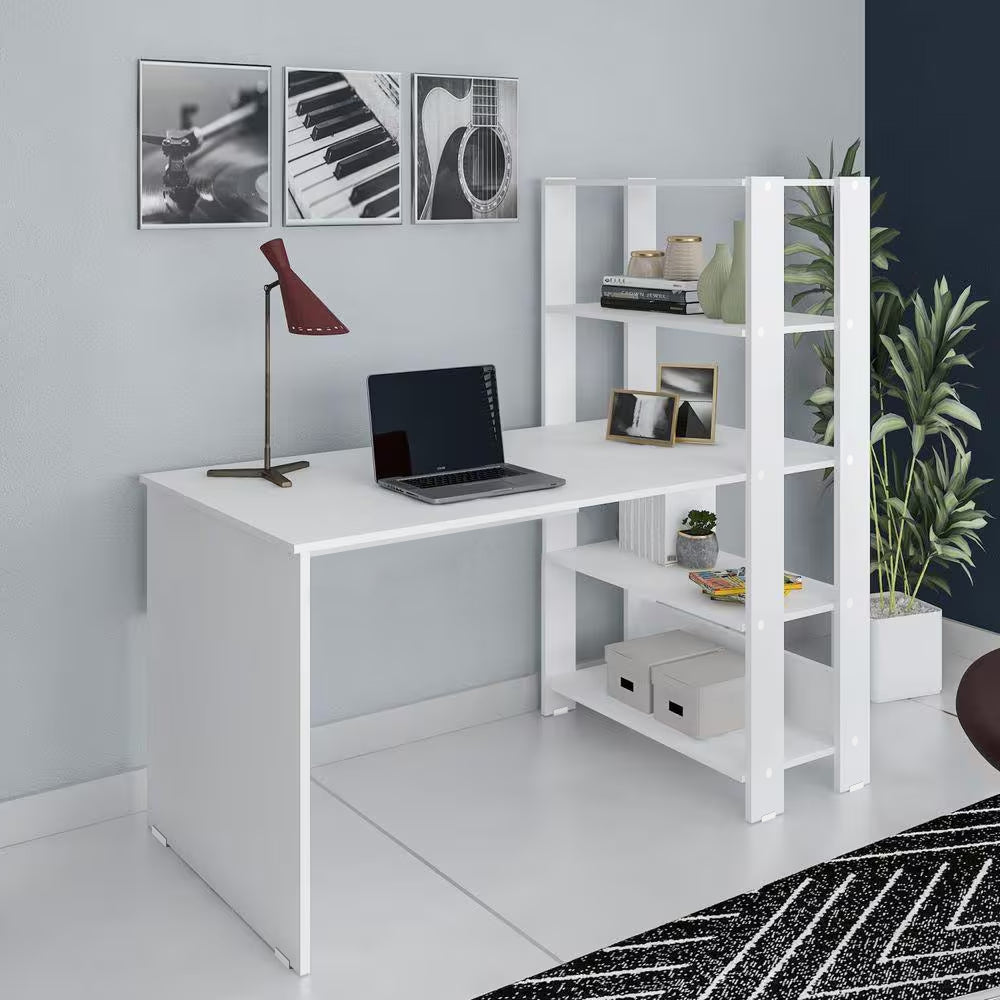 Escrivaninha com estante 5 prateleiras - SM - 143AX135LX45P