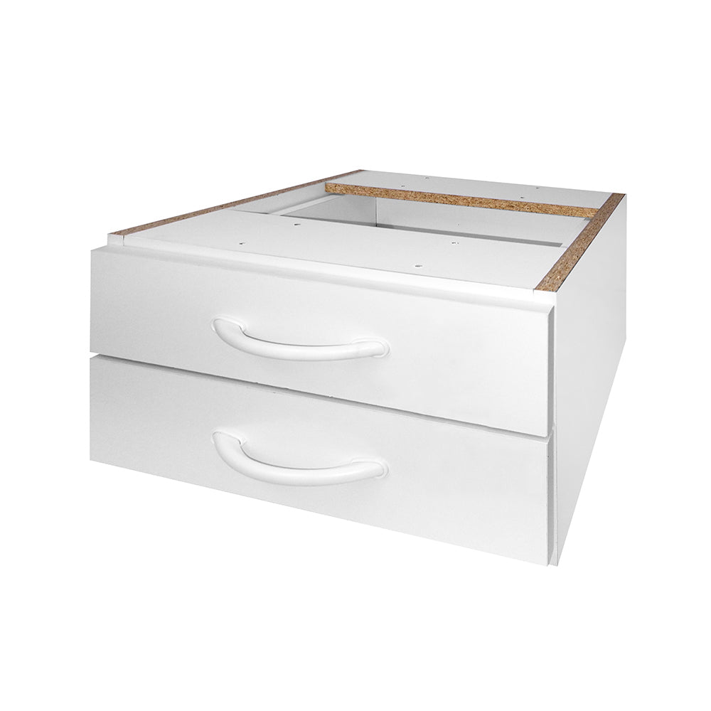 Mesa de Escritório 115cm Pé Metálico Com 2 Gavetas - SM Super Light 15MM - 74AX115LX60P