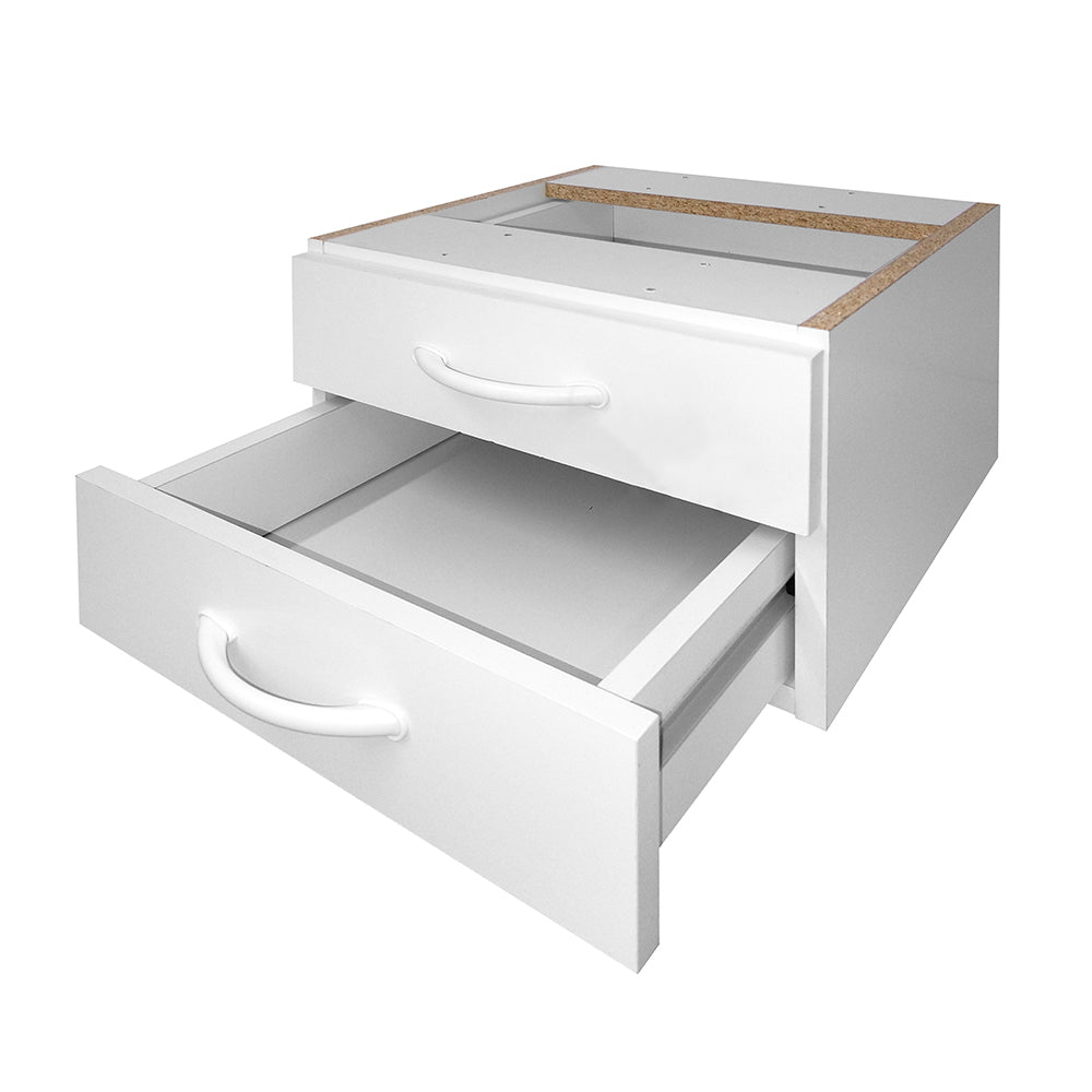 Mesa de Escritório 115cm Pé Metálico Com 2 Gavetas - SM Super Light 15MM - 74AX115LX60P