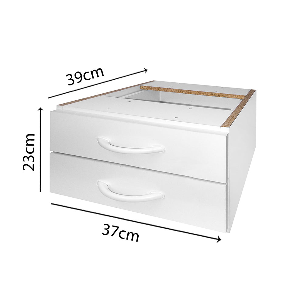 Mesa de Escritório 115cm Pé Metálico Com 2 Gavetas - SM Super Light 15MM - 74AX115LX60P