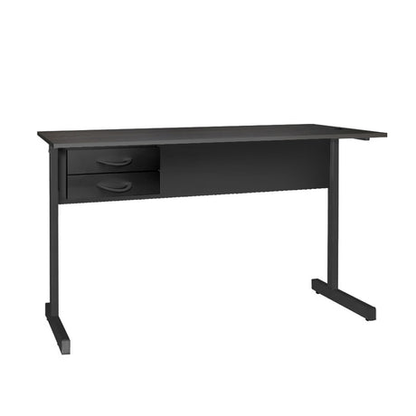 Mesa de Escritório 155cm Pé Metálico Com 2 Gavetas - SM Super Light 15MM - 74AX155LX60P