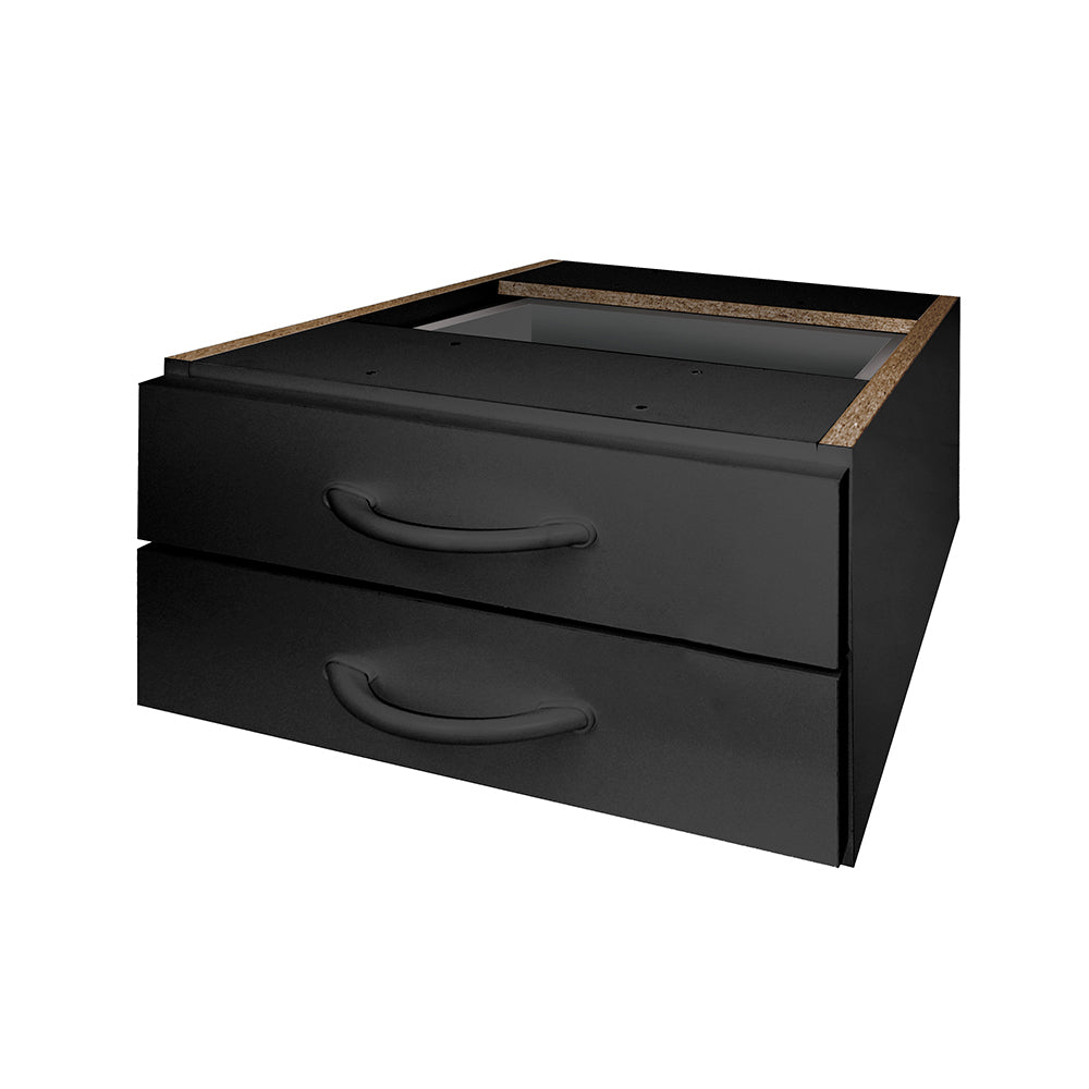 Mesa de Escritório 115cm Pé Metálico Com 2 Gavetas - SM Super Light 15MM - 74AX115LX60P