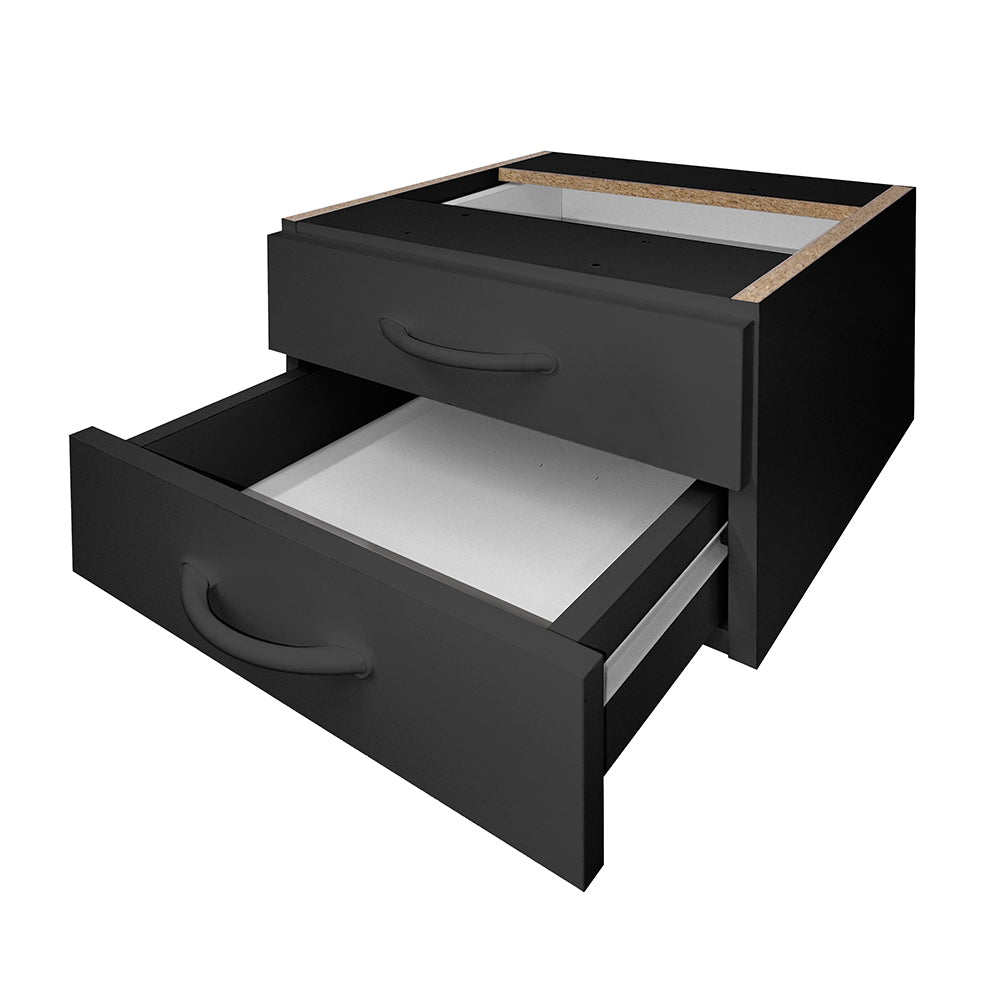 Mesa de Escritório 115cm Pé Metálico Com 2 Gavetas - SM Super Light 15MM - 74AX115LX60P