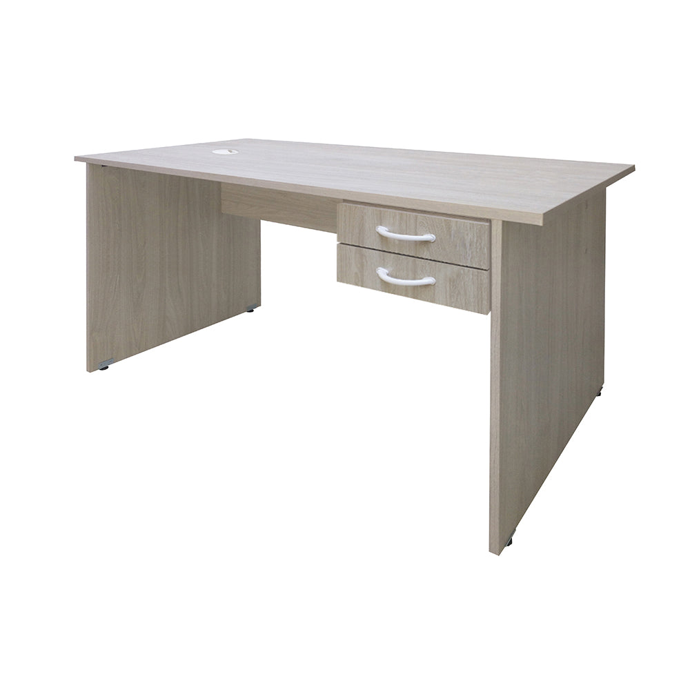 Mesa de Escritório 115cm Pé Painel Com 2 Gavetas - SM Super Light 15mm - 71AX115LX60P