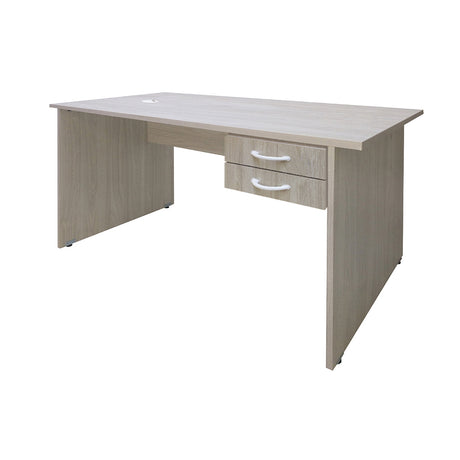 Mesa de Escritório 155cm Pé Painel Com 2 Gavetas - SM Super Light 15mm - 71AX155LX60P
