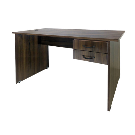 Mesa de Escritório 155cm Pé Painel Com 2 Gavetas - SM Super Light 15mm - 71AX155LX60P