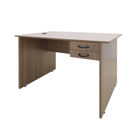 Mesa de Escritório 155cm Pé Painel Com 2 Gavetas - SM Super Light 15mm - 71AX155LX60P