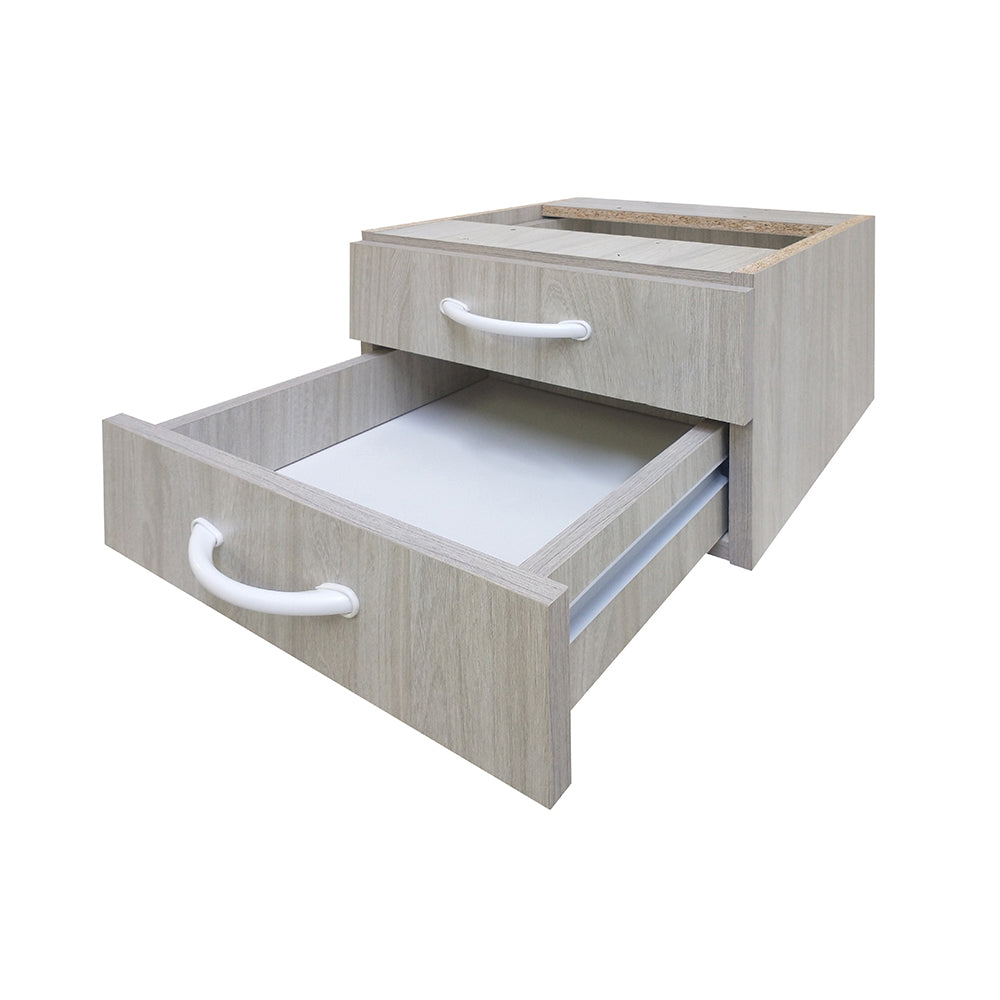 Mesa de Escritório 115cm Pé Metálico Com 2 Gavetas - SM Super Light 15MM - 74AX115LX60P