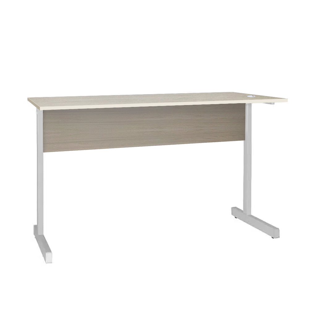 Mesa de Escritório 90cm Pé Metálico sem Gaveta com 1 passa fio - SM Super Light 15MM - 74AX90LX60P