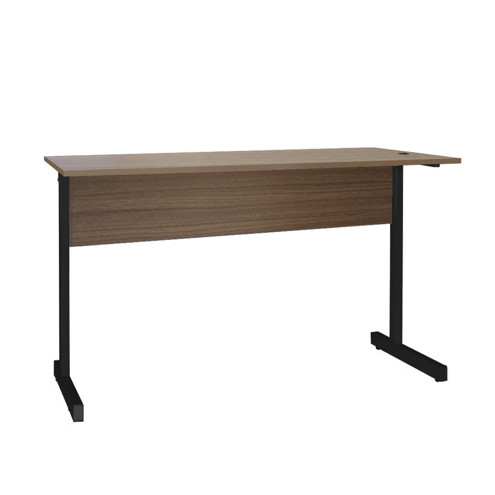 Mesa de Escritório 90cm Pé Metálico sem Gaveta com 1 passa fio - SM Super Light 15MM - 74AX90LX60P