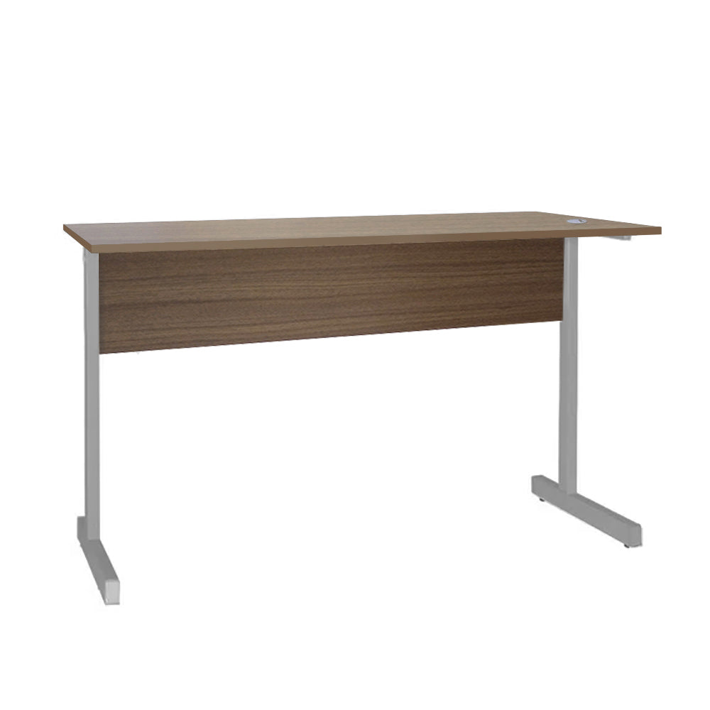 Mesa de Escritório 155cm Pé Metálico sem Gaveta com 1 passa fio - SM Super Light 15MM - 74AX155LX60P