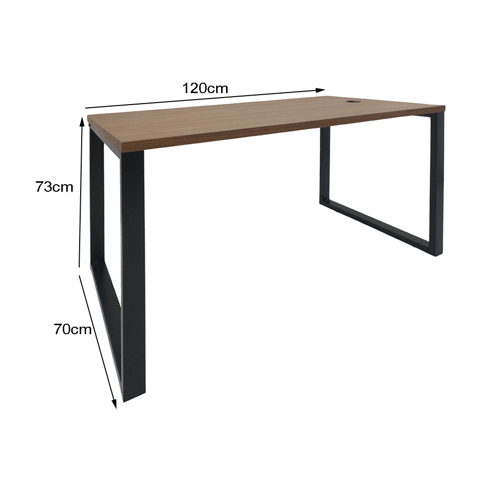 MESA DE ESCRITÓRIO 120CM COM PÉ QUADRO - SM ALFA BP - 73AX120LX70P