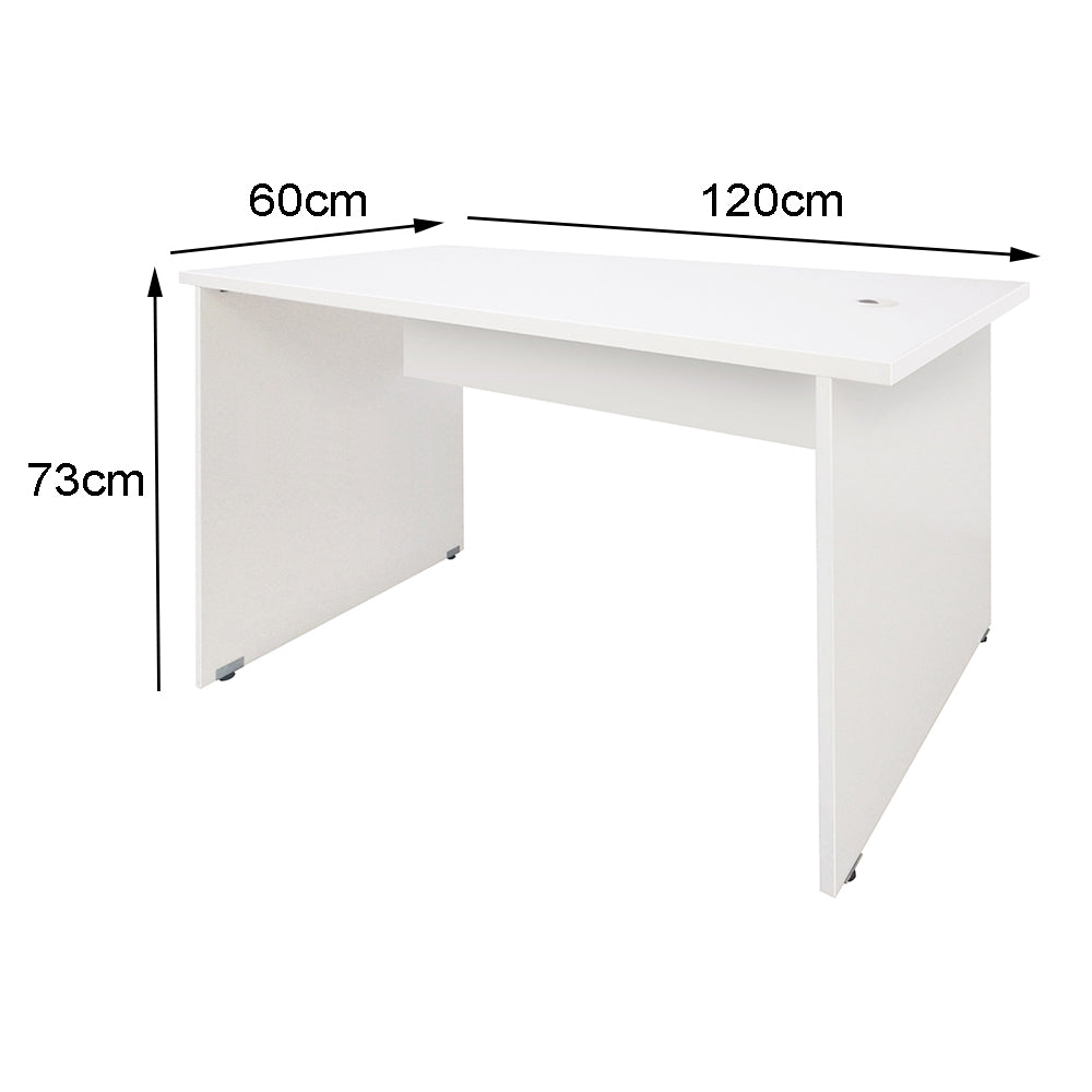 Mesa de Escritório 120cm Pé Painel - SM alfa BP - 73Ax120Lx60P
