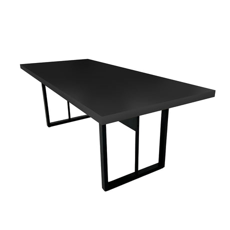 Mesa de Reunião Retangular 6 Lugares Com Pé Metálico - SM Prime - 74Ax200Lx90P