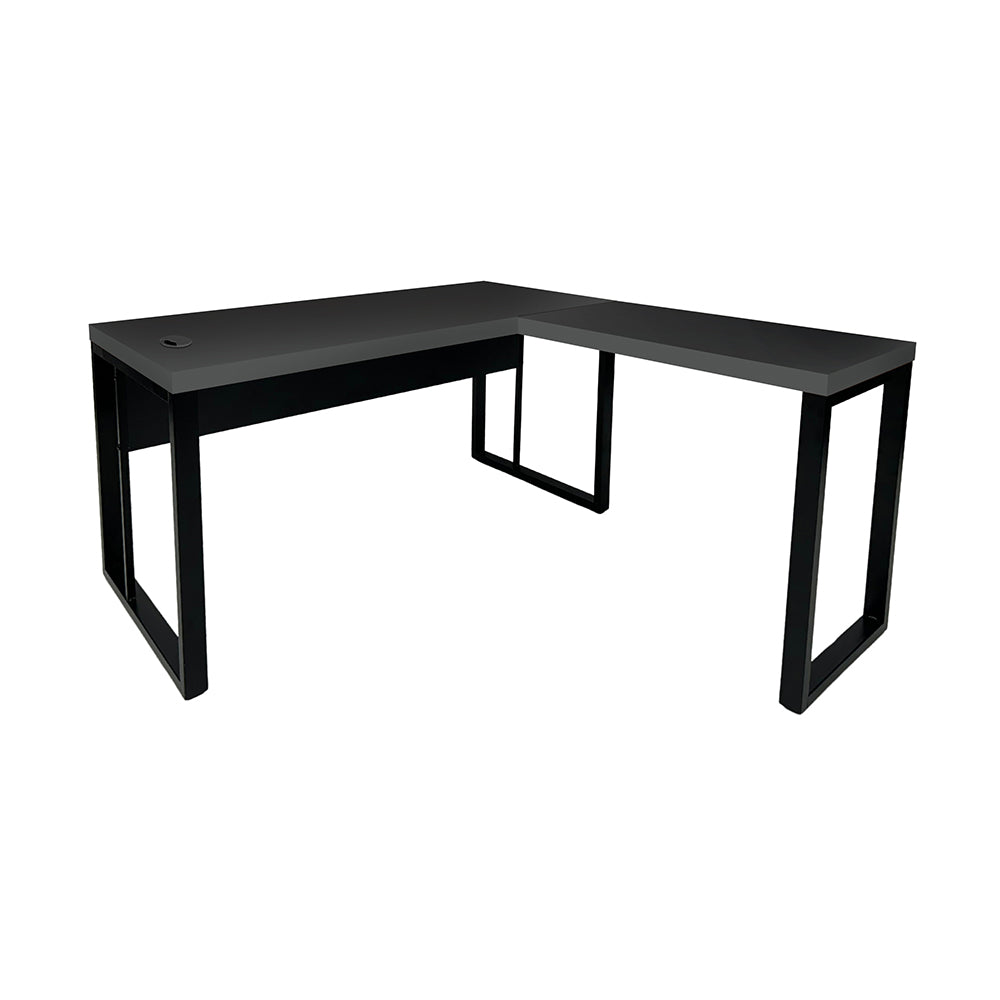 Mesa de Escritório em "L" Pé Metálico - Sm Prime - 76Ax120Lx150P