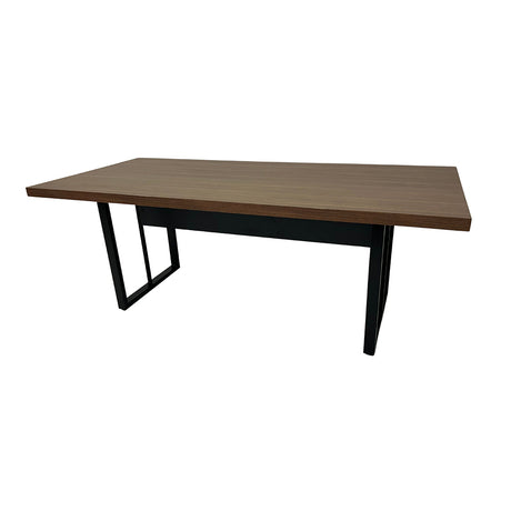 Mesa de Reunião Retangular 6 Lugares Com Pé Metálico - SM Prime - 74Ax200Lx90P