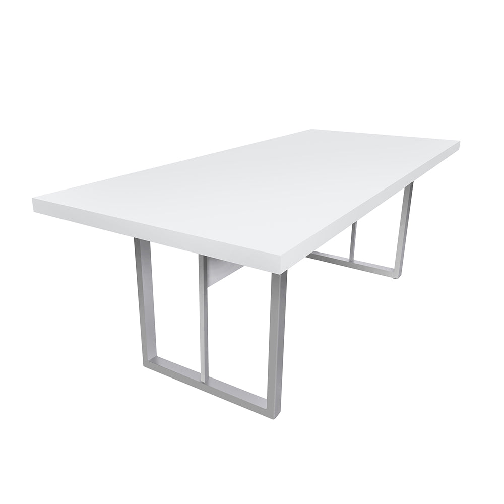 Mesa de Reunião Retangular 6 Lugares Com Pé Metálico - SM Prime - 74Ax200Lx90P