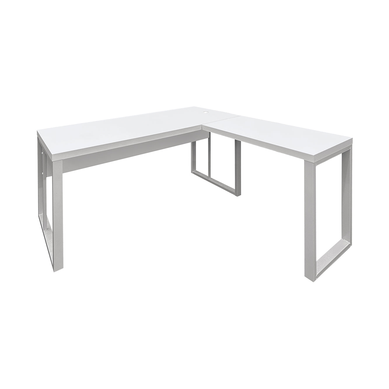 Mesa de Escritório em "L" Pé Metálico - Sm Prime - 76Ax120Lx150P