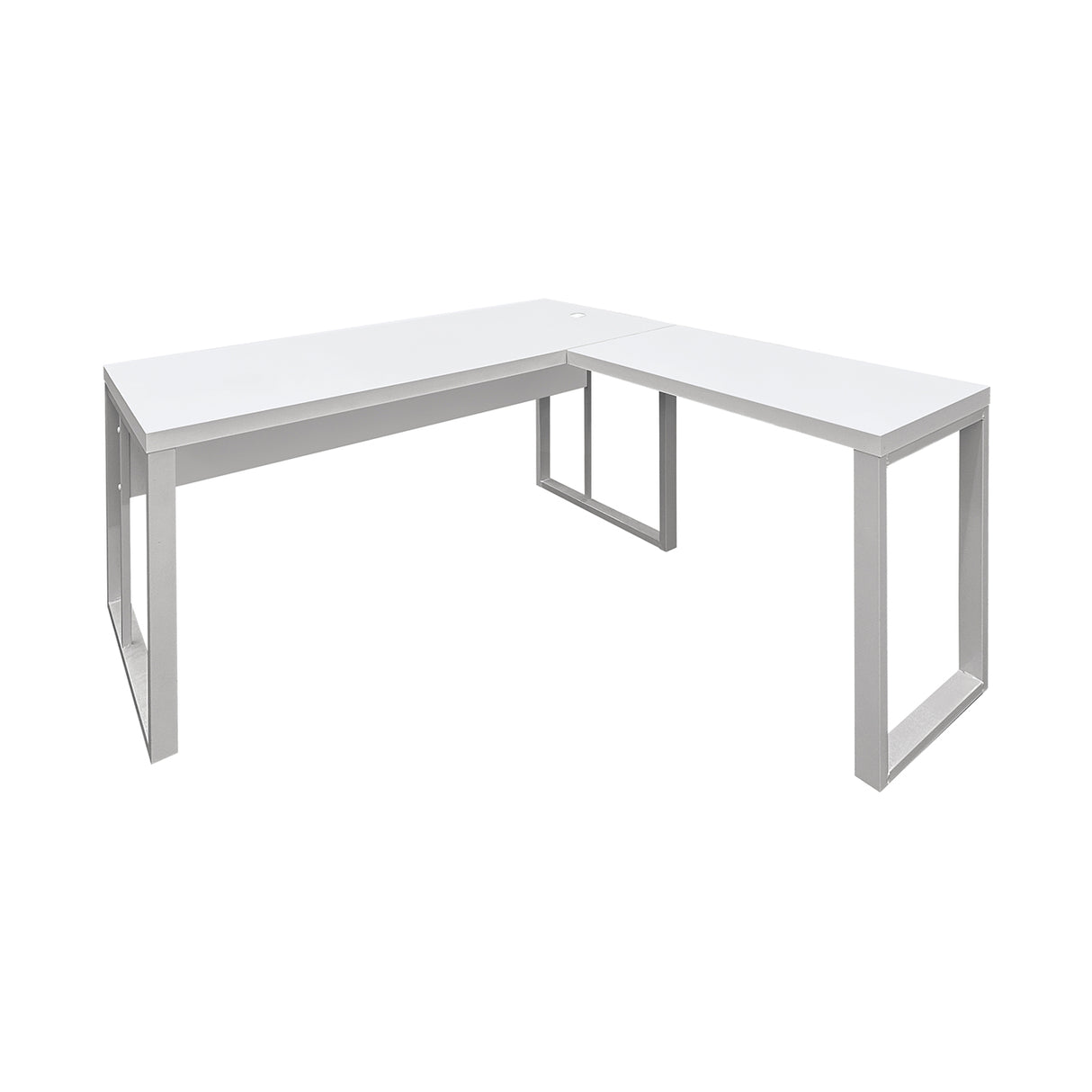 Mesa de Escritório em "L" Pé Metálico - Sm Prime - 76Ax150Lx150P