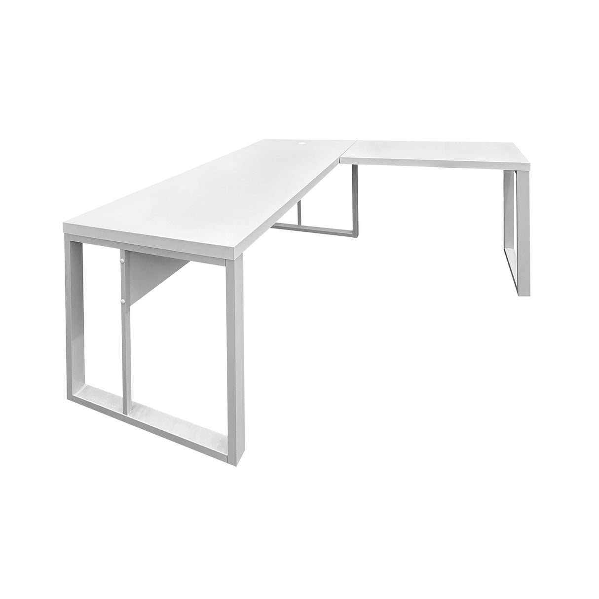 Mesa de Escritório em "L" Pé Metálico - Sm Prime - 76Ax150Lx150P