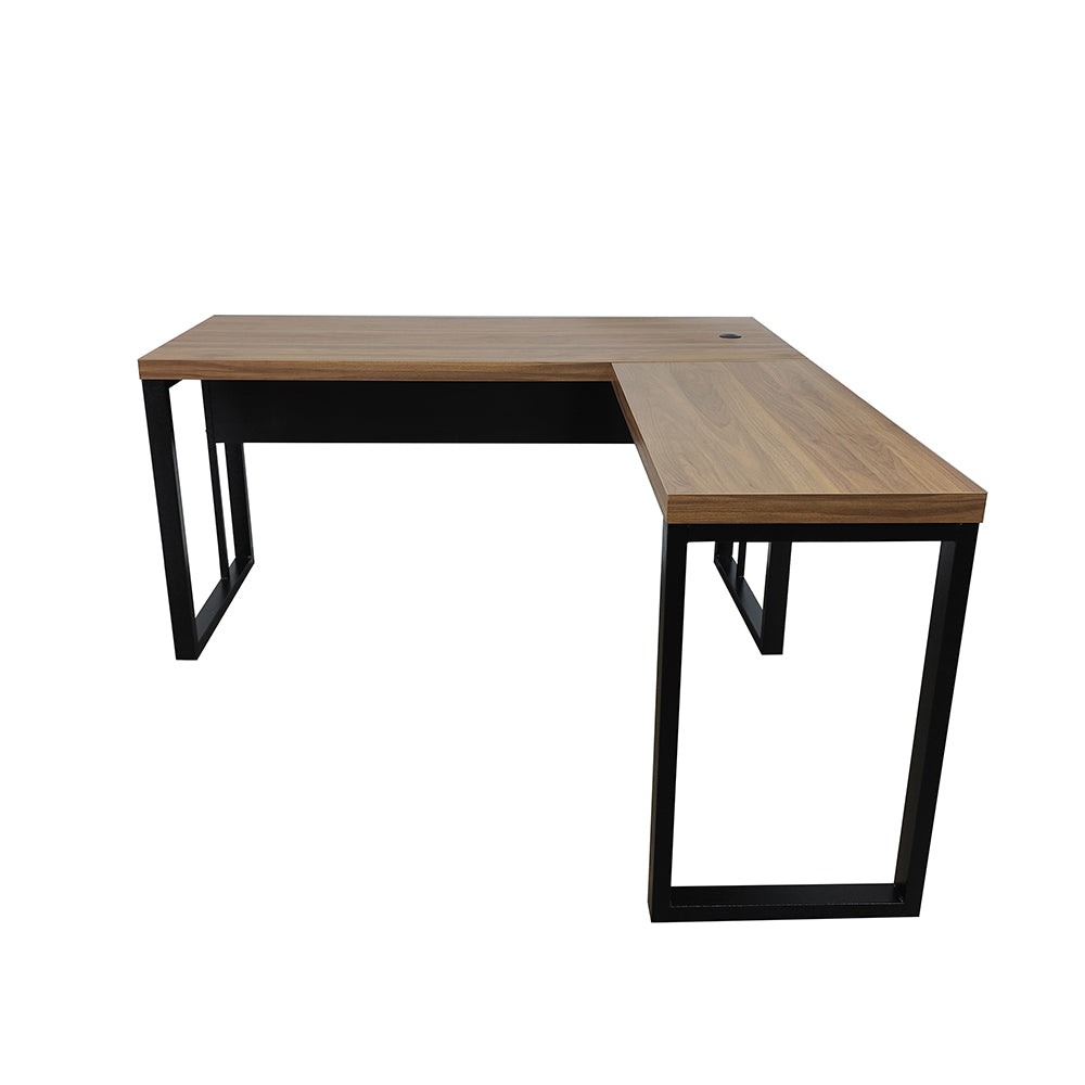 Mesa de Escritório em "L" Pé Metálico - Sm Prime - 76Ax150Lx160P