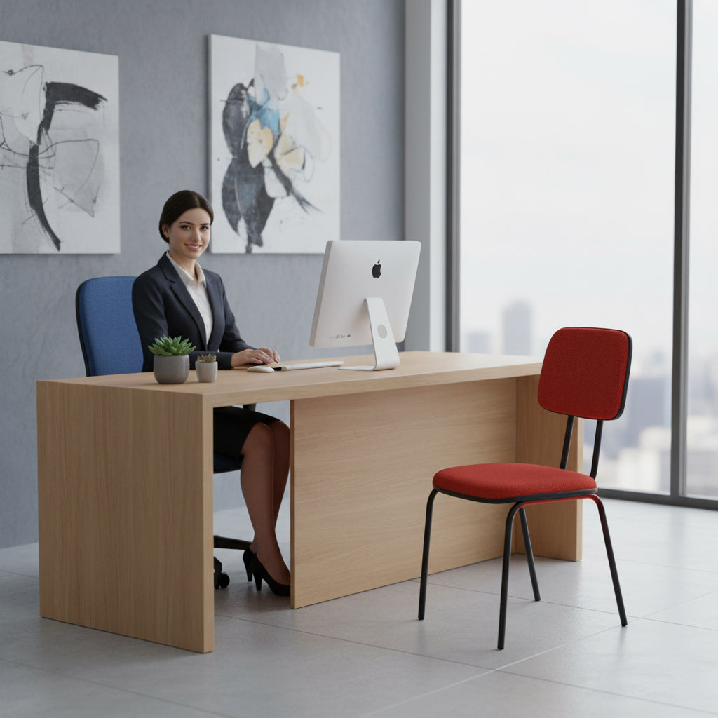 Cadeira de Escritório Secretária Fixa Export