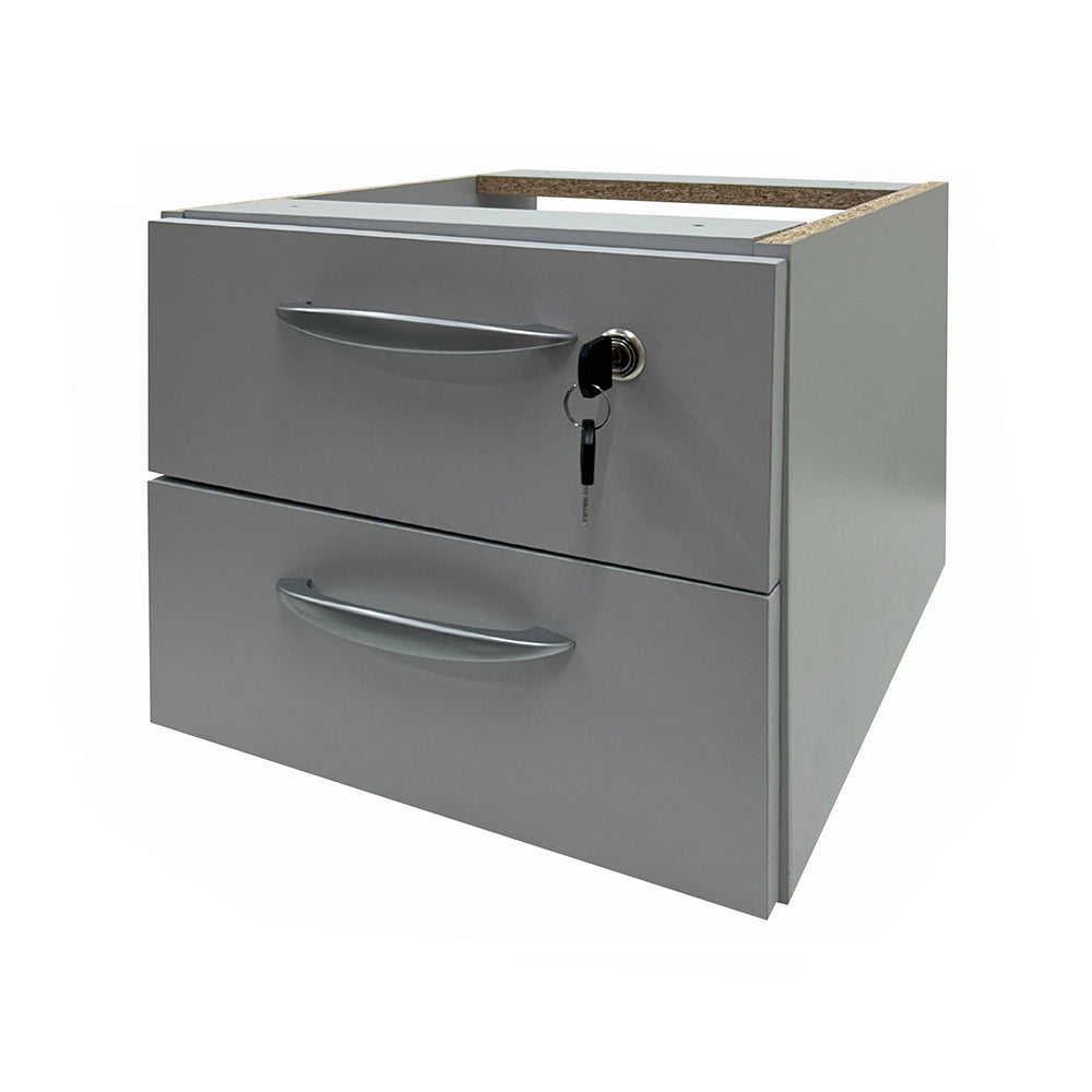 Mesa de Escritório 120cm pé painel com gaveteiro de 2 gavetas - Euro ATC30 - 74AX120LX60P