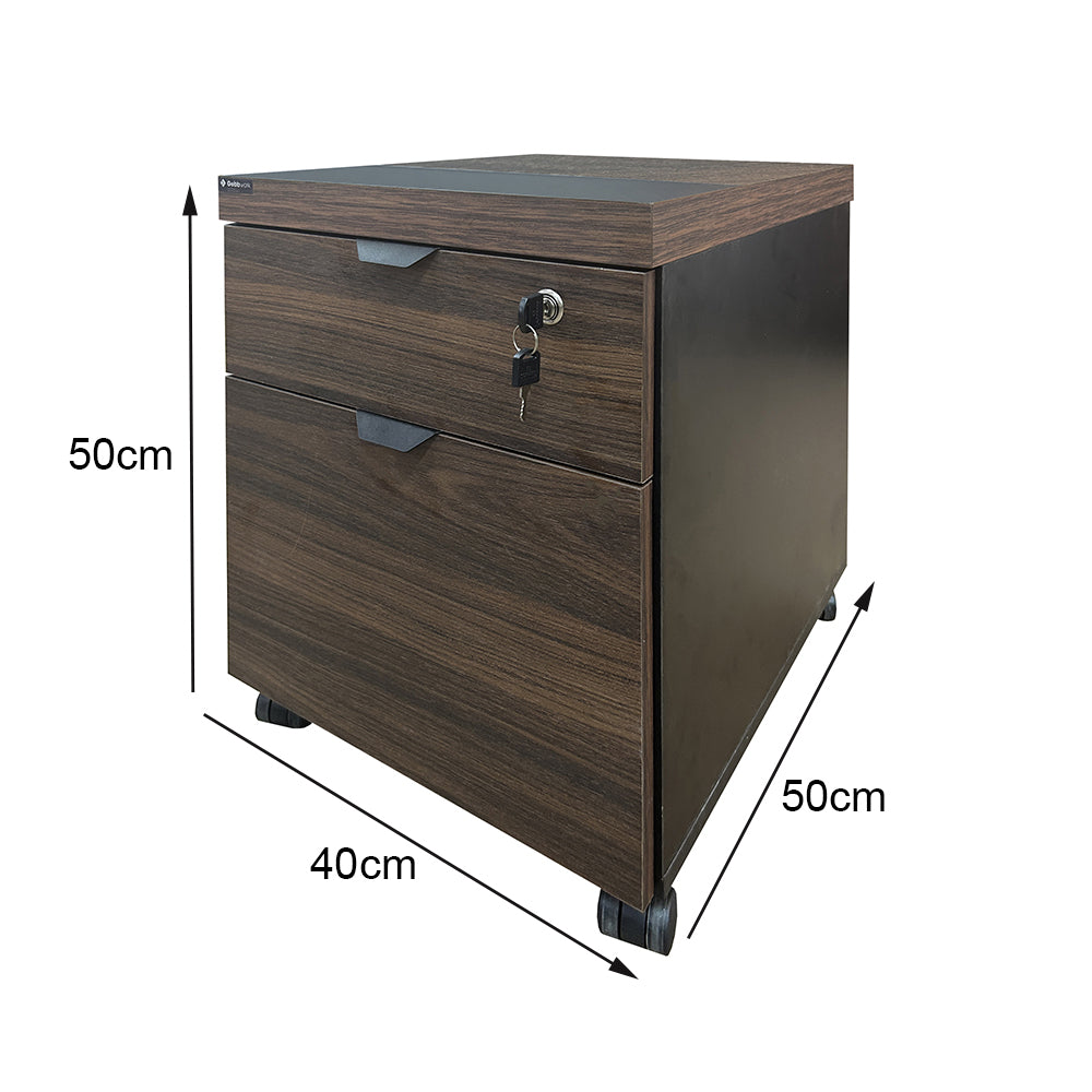 Gaveteiro Volante com 1 Gaveta e 1 Gaveta para Pasta Suspensa -Euro Malta - 50AX40LX50P