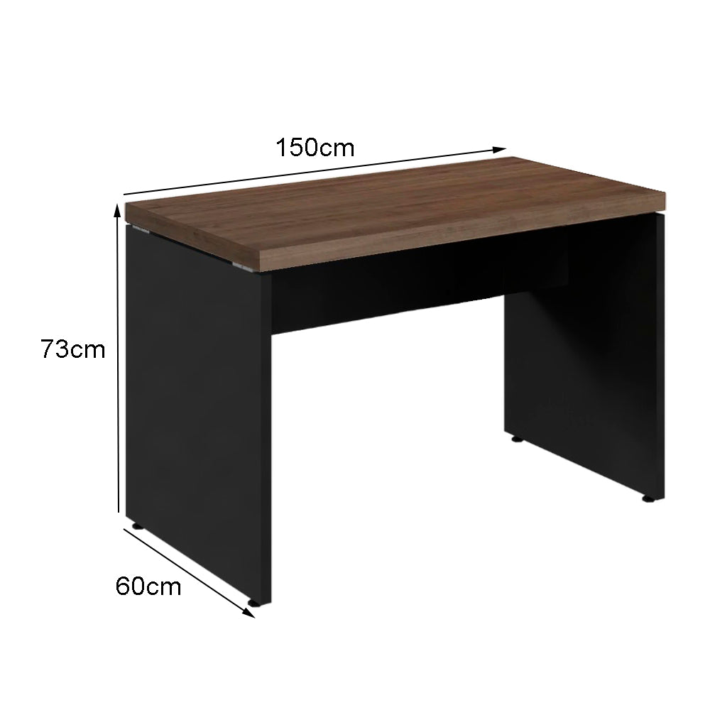 Mesa de Escritório 150cm com pé painel - Euro Croácia - 73AX150LX60P