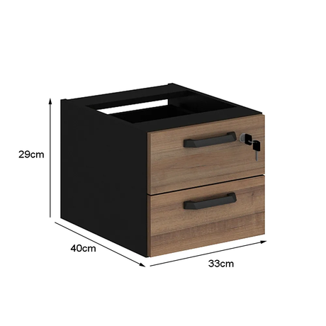 Gaveteiro de mesa com 2 gavetas - Euro Croácia - 30AX33LX40P