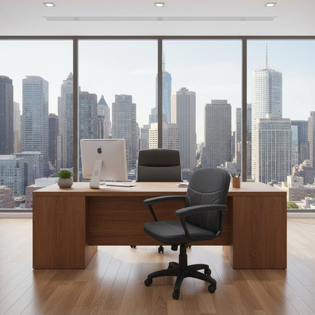 Cadeira de escritório diretor com braço acolchoado PU Méier - MS System