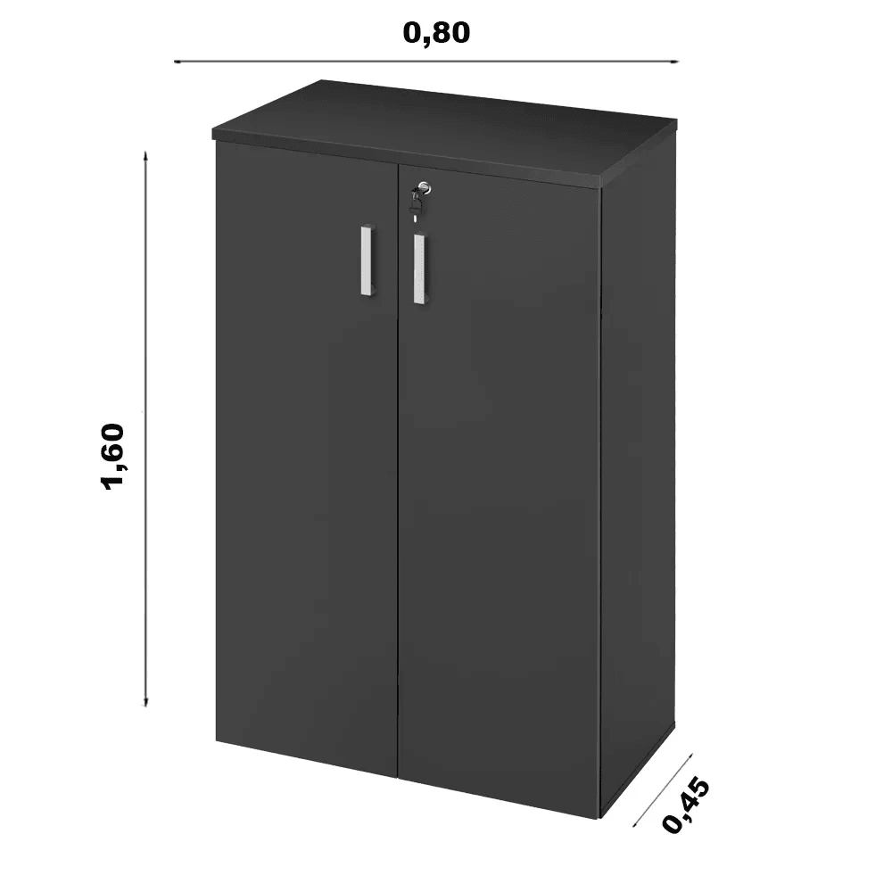 Armário Alto Com 3 Prateleiras - Avantti - 160AX80LX45P