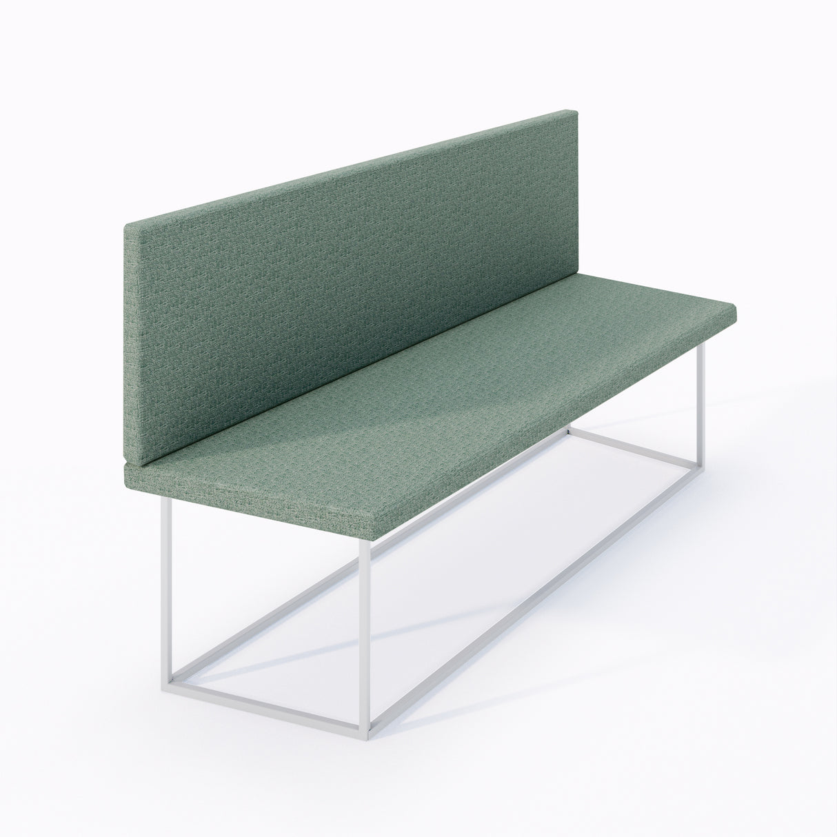 SOFÁ ESQUERDO PARA CABINE DE 4 LUGARES COM PÉ BRANCO 83A x 140L x 45P