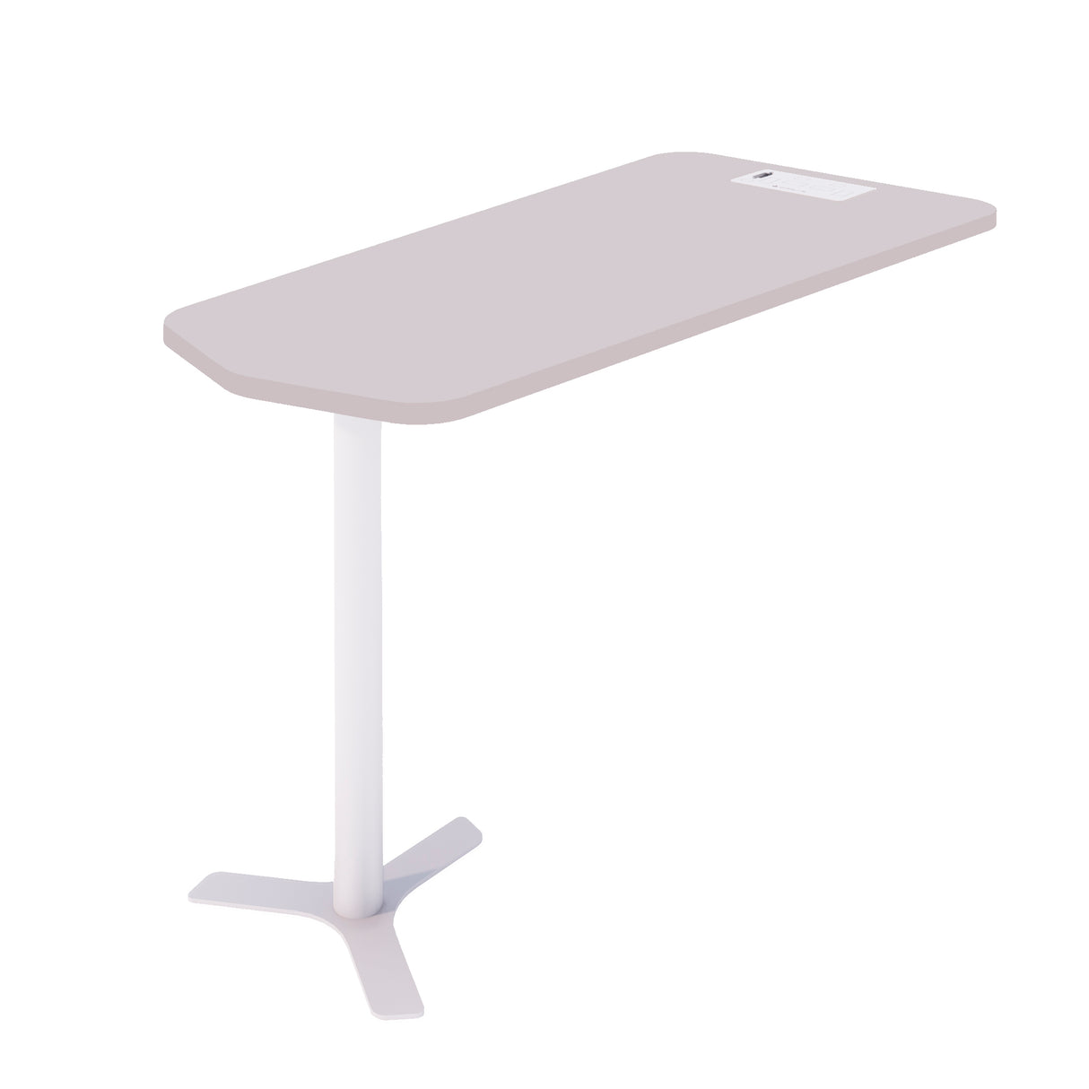 MESA PARA CABINE DE 4 LUGARES COM PÉ BRANCO 74A x 69L x 135P