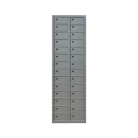 Porta Objetos de Aço com 28 portas com fechadura 151,5cm x 42,3cm x 27cm - W3