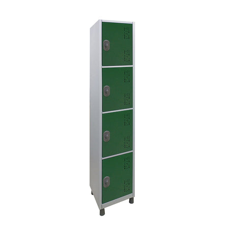 Roupeiro de Aço com 4 vãos pequenos Cores 190CM X 32,2CM X 35CM - W3