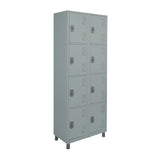 Roupeiro de Aço com 08 vãos pequenos 190CM X 64,4CM  X 35CM - W3 Smart