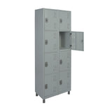 Roupeiro de Aço com 08 vãos pequenos 190CM X 64,4CM  X 35CM - W3 Smart