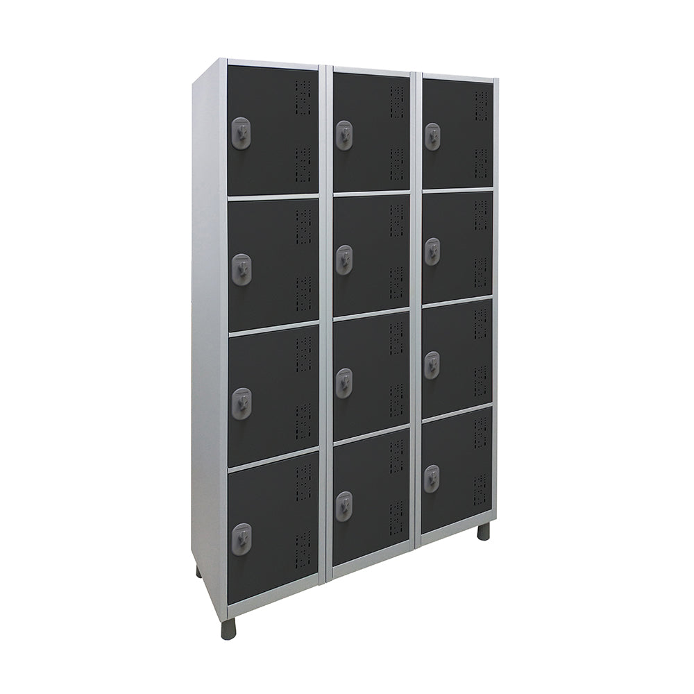 Roupeiro de Aço com 12 vãos pequenos Cores 190CM X 96,6CM X 35CM - W3
