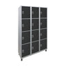 Roupeiro de Aço com 12 vãos pequenos Cores 190CM X 96,6CM X 35CM - W3
